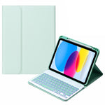 Custodia per tablet in pelle con tastiera Bluetooth retroilluminata SA-10DS con slot per penna, For iPad 10th Gen 10.9 2022