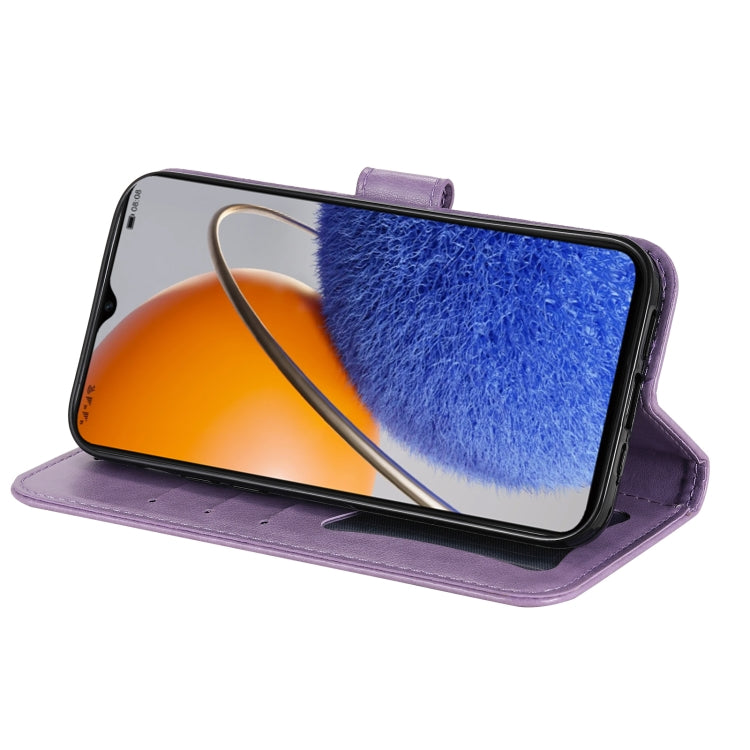 Custodia per telefono in pelle goffrata con fiori a 7 petali, For Huawei nova Y61, For Realme 10 4G Global, For Realme 10 Pro 5G, For Realme 10 Pro+ 5G