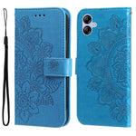 Custodia per telefono in pelle goffrata con fiori a 7 petali, For Samsung Galaxy A04e, For Samsung Galaxy A34 5G