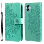 Custodia per telefono in pelle goffrata con fiori a 7 petali, For Samsung Galaxy A04e, For Samsung Galaxy A34 5G