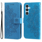 Custodia per telefono in pelle goffrata con fiori a 7 petali, For Samsung Galaxy A04e, For Samsung Galaxy A34 5G