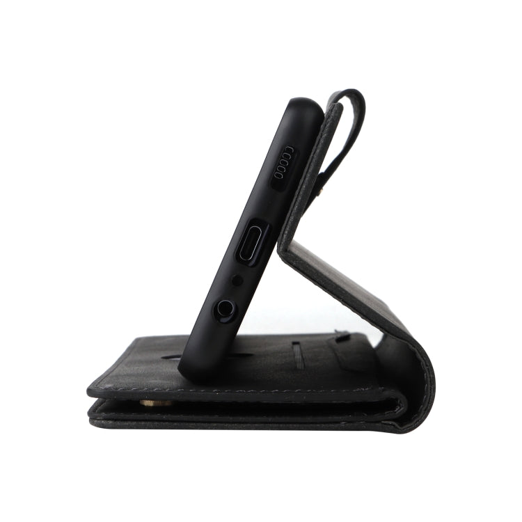 Rivetto Fibbia 9 carte Custodia per telefono in pelle a tre pieghe, For Samsung Galaxy A22e 5G, For Samsung Galaxy A14 5G, For OnePlus N300