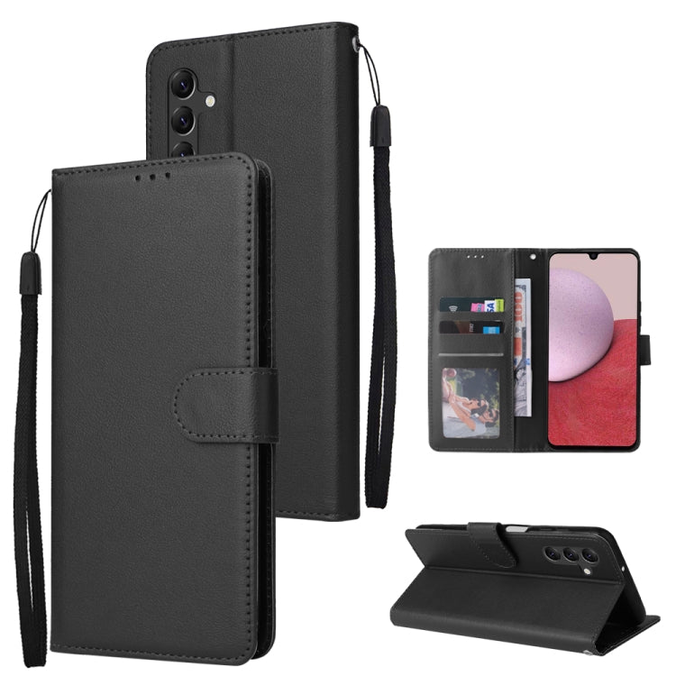 Custodia per telefono in pelle multifunzionale con 3 slot per schede, For Samsung Galaxy A14 5G, For Xiaomi Redmi Note 12 China, For Xiaomi Redmi Note 12 Pro 5G China