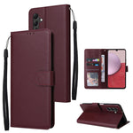 Custodia per telefono in pelle multifunzionale con 3 slot per schede, For Samsung Galaxy A14 5G, For Xiaomi Redmi Note 12 China, For Xiaomi Redmi Note 12 Pro 5G China