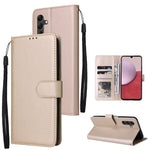 Custodia per telefono in pelle multifunzionale con 3 slot per schede, For Samsung Galaxy A14 5G, For Xiaomi Redmi Note 12 China, For Xiaomi Redmi Note 12 Pro 5G China