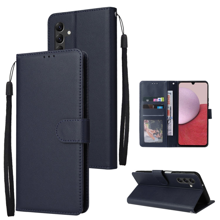 Custodia per telefono in pelle multifunzionale con 3 slot per schede, For Samsung Galaxy A14 5G, For Xiaomi Redmi Note 12 China, For Xiaomi Redmi Note 12 Pro 5G China