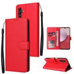 Custodia per telefono in pelle multifunzionale con 3 slot per schede, For Samsung Galaxy A14 5G, For Xiaomi Redmi Note 12 China, For Xiaomi Redmi Note 12 Pro 5G China