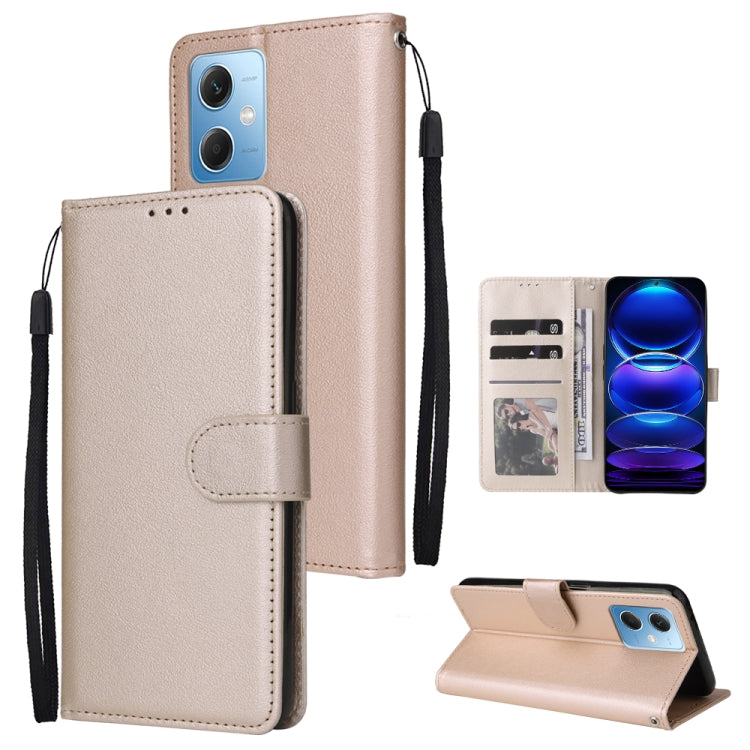 Custodia per telefono in pelle multifunzionale con 3 slot per schede, For Samsung Galaxy A14 5G, For Xiaomi Redmi Note 12 China, For Xiaomi Redmi Note 12 Pro 5G China