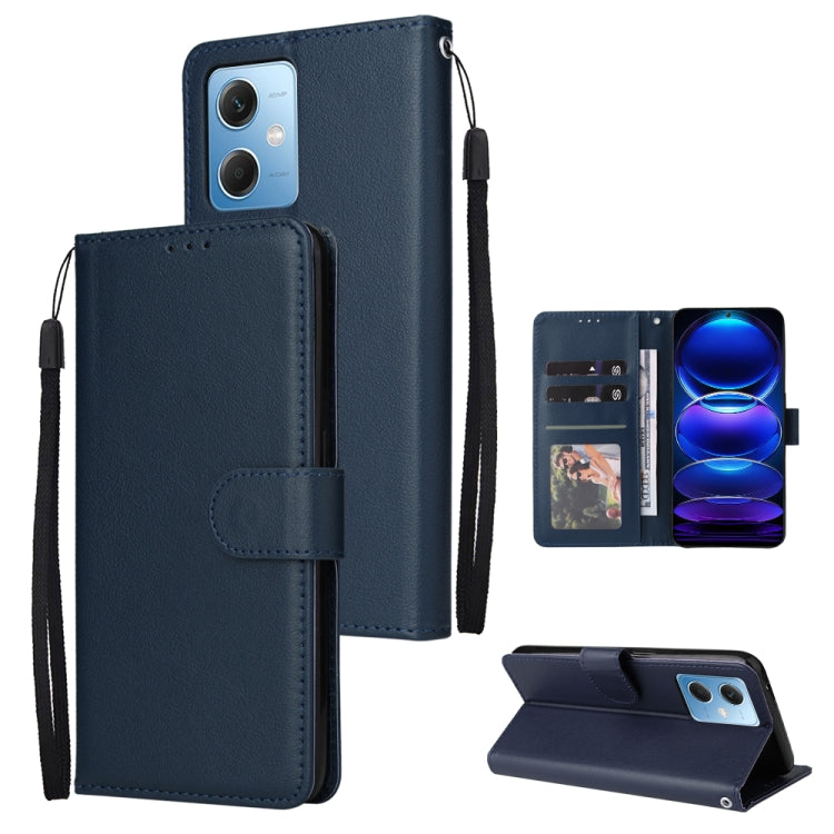 Custodia per telefono in pelle multifunzionale con 3 slot per schede, For Samsung Galaxy A14 5G, For Xiaomi Redmi Note 12 China, For Xiaomi Redmi Note 12 Pro 5G China