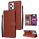 Custodia per telefono in pelle multifunzionale con 3 slot per schede, For Samsung Galaxy A14 5G, For Xiaomi Redmi Note 12 China, For Xiaomi Redmi Note 12 Pro 5G China