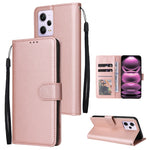Custodia per telefono in pelle multifunzionale con 3 slot per schede, For Samsung Galaxy A14 5G, For Xiaomi Redmi Note 12 China, For Xiaomi Redmi Note 12 Pro 5G China