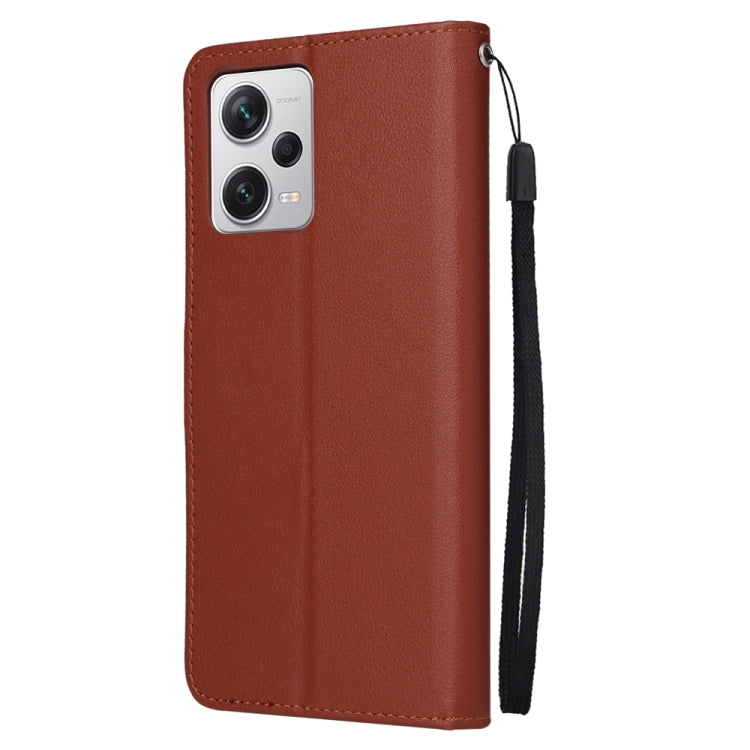 Custodia per telefono in pelle multifunzionale con 3 slot per schede, For Xiaomi Redmi Note 12 Pro+ China