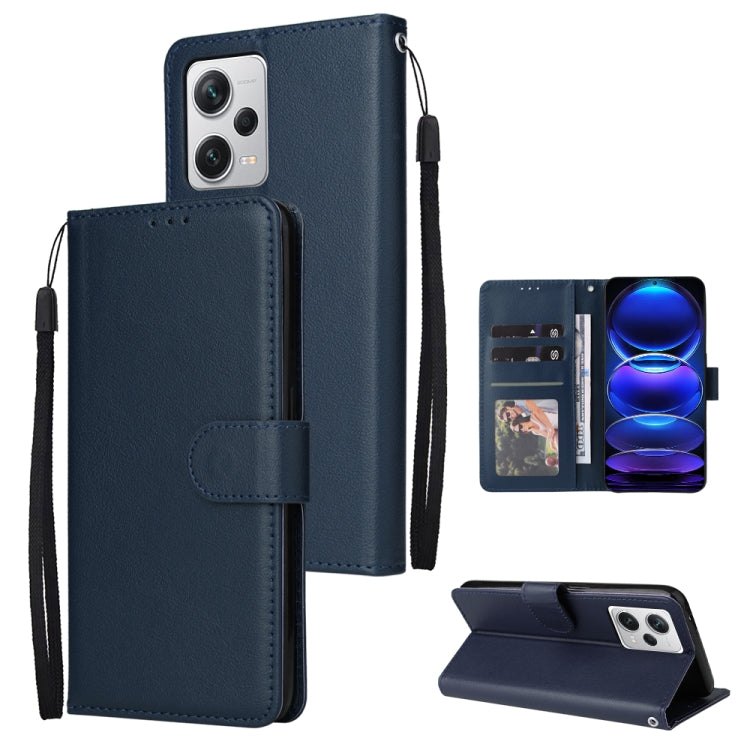 Custodia per telefono in pelle multifunzionale con 3 slot per schede, For Xiaomi Redmi Note 12 Pro+ China