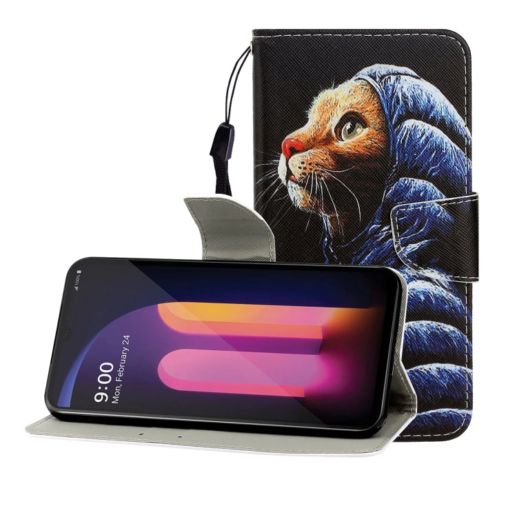 Custodia portafoglio in pelle flip per LG K61 con slot carte