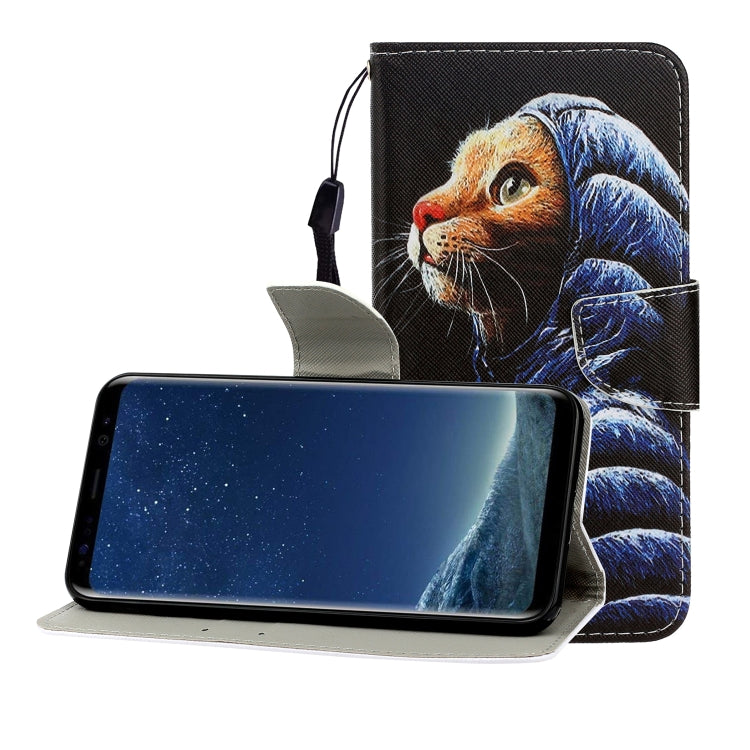 Custodia portafoglio in pelle flip per Galaxy S8 con slot carte