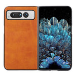 Custodia per telefono antiurto in vitello bicolore, For Google Pixel Fold