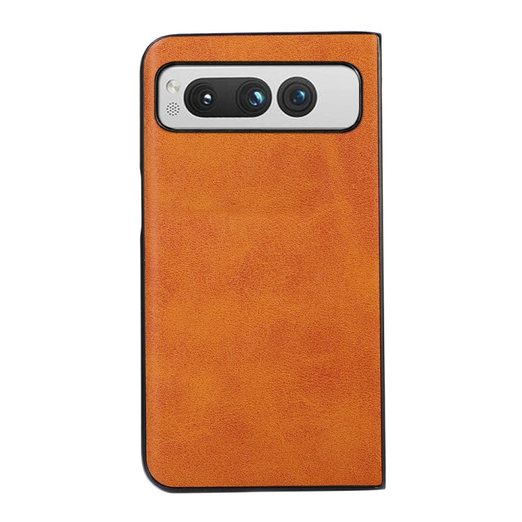 Custodia per telefono antiurto in vitello bicolore, For Google Pixel Fold