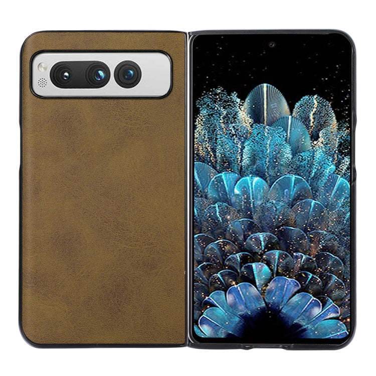 Custodia per telefono antiurto in vitello bicolore, For Google Pixel Fold