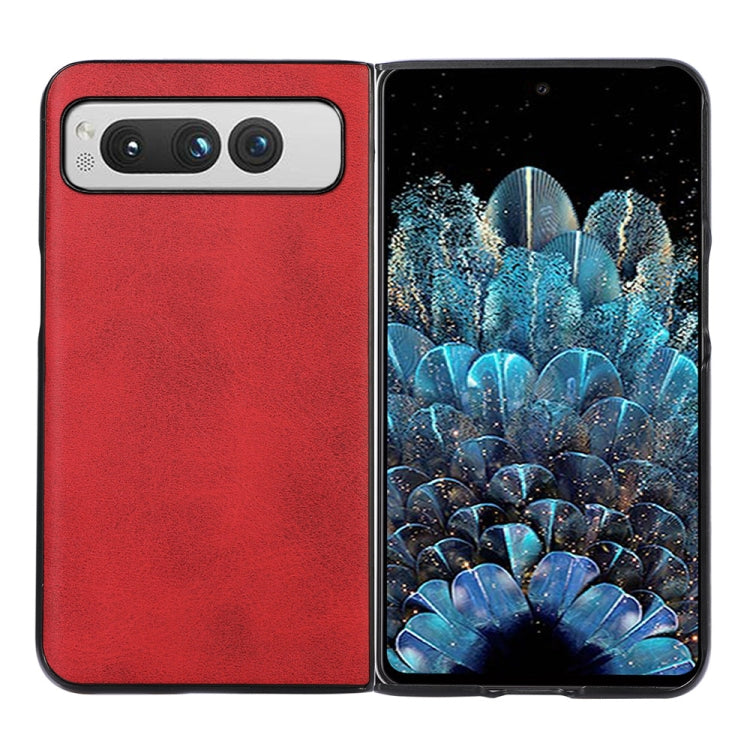 Custodia per telefono antiurto in vitello bicolore, For Google Pixel Fold