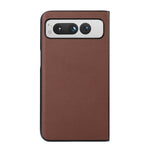 Custodia per telefono in vera pelle con trama in pelle di agnello, For Google Pixel Fold