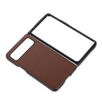 Custodia per telefono in vera pelle con trama in pelle di agnello, For Google Pixel Fold
