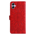 Custodia per telefono in pelle di girasole goffrata, For Samsung Galaxy A04e, For Samsung Galaxy A34 5G