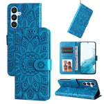 Custodia per telefono in pelle di girasole goffrata, For Samsung Galaxy A04e, For Samsung Galaxy A34 5G