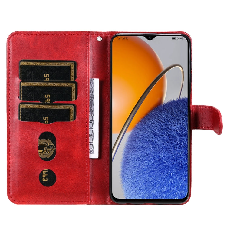 Custodia per telefono in pelle con cerniera in vitello, For Huawei nova Y61, For Realme 10 4G Global, For Realme 10 Pro 5G, For Realme 10 Pro+ 5G