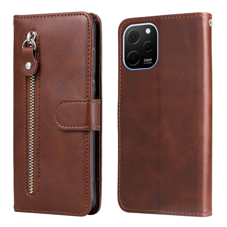 Custodia per telefono in pelle con cerniera in vitello, For Huawei nova Y61, For Realme 10 4G Global, For Realme 10 Pro 5G, For Realme 10 Pro+ 5G