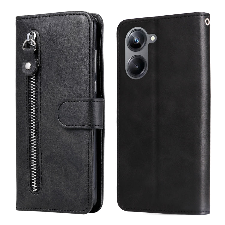 Custodia per telefono in pelle con cerniera in vitello, For Huawei nova Y61, For Realme 10 4G Global, For Realme 10 Pro 5G, For Realme 10 Pro+ 5G