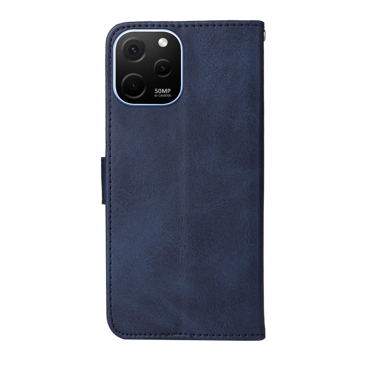 Custodia per telefono in pelle a conchiglia con struttura in vitello classico, For Huawei nova Y61, For Realme 10 4G Global, For Realme 10 Pro 5G, For Realme 10 Pro+ 5G