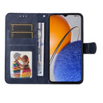 Custodia per telefono in pelle a conchiglia con struttura in vitello classico, For Huawei nova Y61, For Realme 10 4G Global, For Realme 10 Pro 5G, For Realme 10 Pro+ 5G