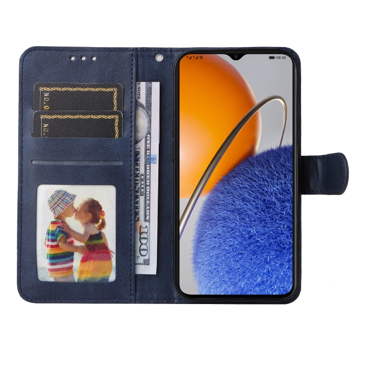 Custodia per telefono in pelle a conchiglia con struttura in vitello classico, For Huawei nova Y61, For Realme 10 4G Global, For Realme 10 Pro 5G, For Realme 10 Pro+ 5G