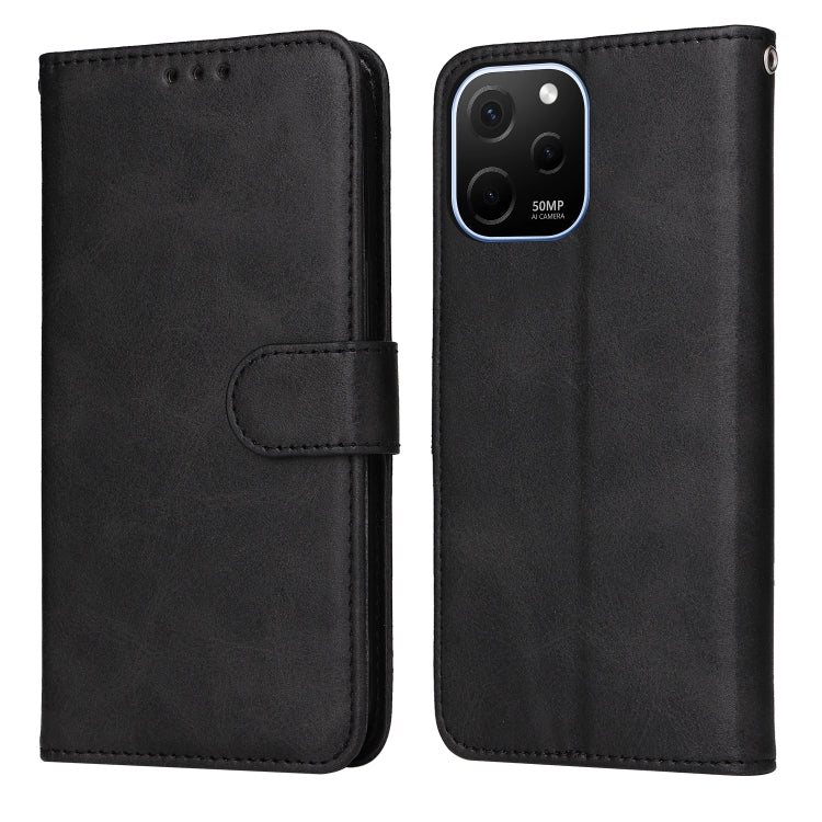 Custodia per telefono in pelle a conchiglia con struttura in vitello classico, For Huawei nova Y61, For Realme 10 4G Global, For Realme 10 Pro 5G, For Realme 10 Pro+ 5G
