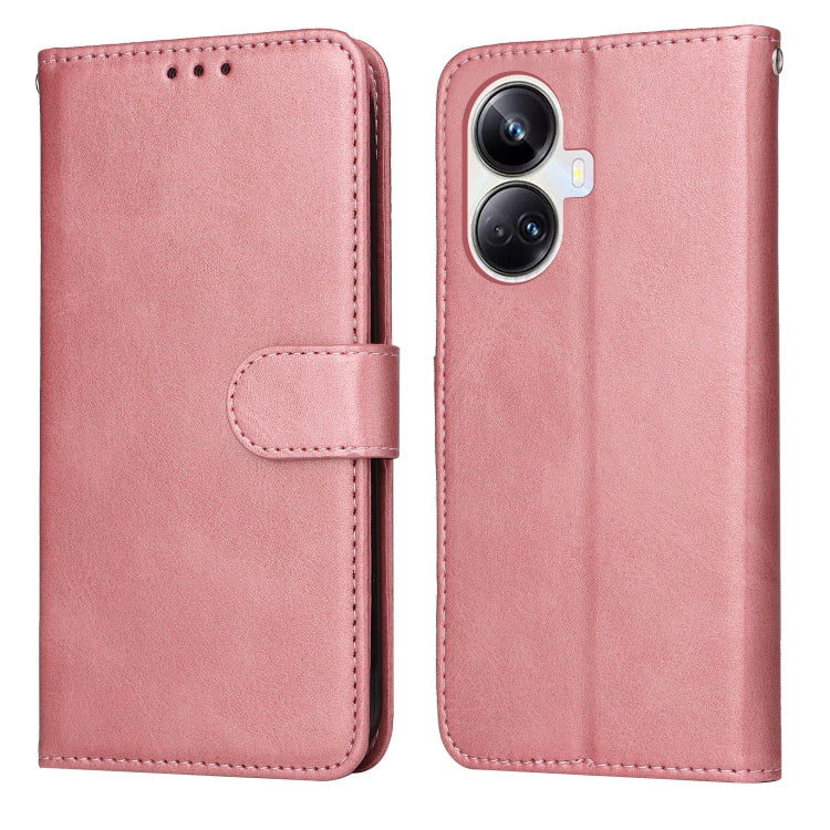 Custodia per telefono in pelle a conchiglia con struttura in vitello classico, For Huawei nova Y61, For Realme 10 4G Global, For Realme 10 Pro 5G, For Realme 10 Pro+ 5G