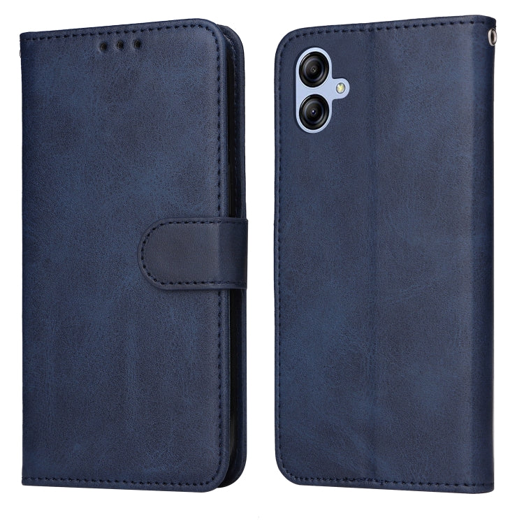 Custodia per telefono in pelle a conchiglia con struttura in vitello classico, For Samsung Galaxy A04e, For Samsung Galaxy A34 5G