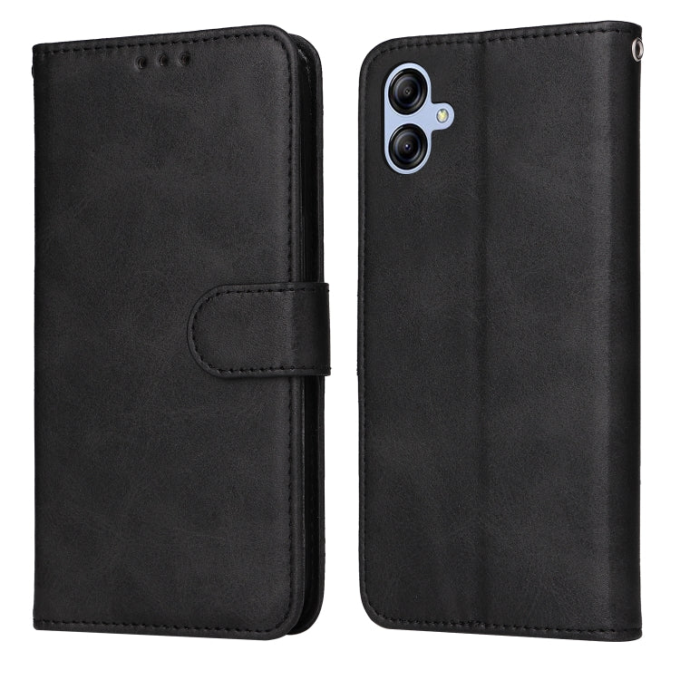 Custodia per telefono in pelle a conchiglia con struttura in vitello classico, For Samsung Galaxy A04e, For Samsung Galaxy A34 5G