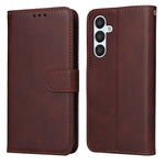 Custodia per telefono in pelle a conchiglia con struttura in vitello classico, For Samsung Galaxy A04e, For Samsung Galaxy A34 5G