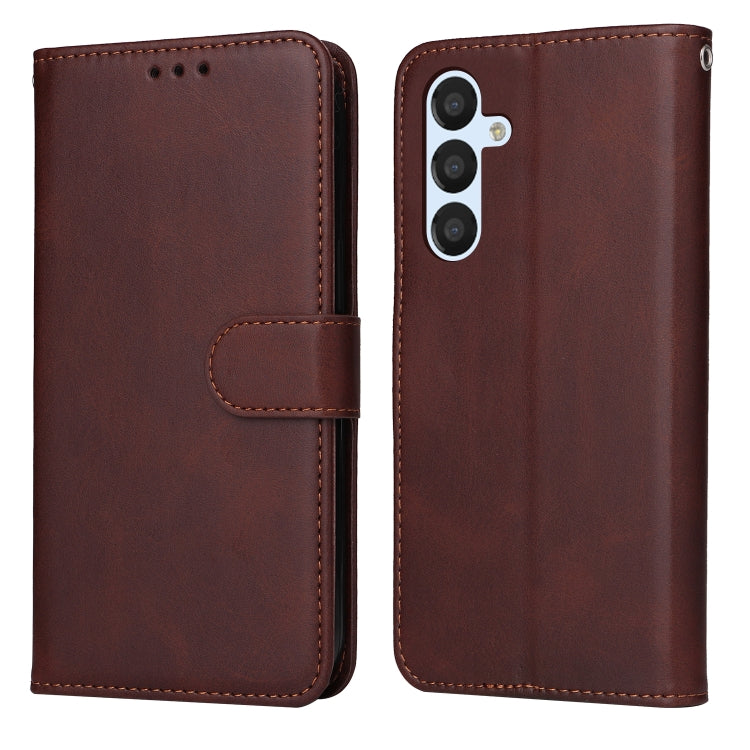 Custodia per telefono in pelle a conchiglia con struttura in vitello classico, For Samsung Galaxy A04e, For Samsung Galaxy A34 5G