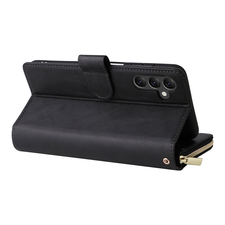 Custodia per telefono in pelle con cerniera a portafoglio con 9 slot per schede, For Samsung Galaxy A22e 5G, For Samsung Galaxy A14 5G