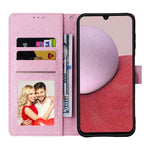 Custodia per telefono in pelle RFID con pittura abbronzante, For Samsung Galaxy A22e 5G, For Samsung Galaxy A14 5G