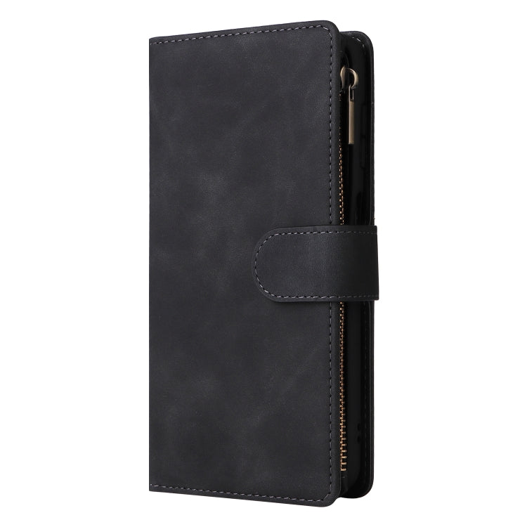 Custodia per cellulare multifunzionale in pelle con portafoglio con cerniera smerigliata, For Samsung Galaxy A22e 5G, For Samsung Galaxy A14 5G