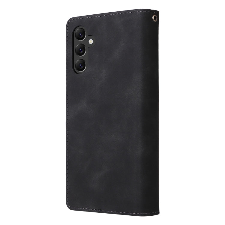 Custodia per cellulare multifunzionale in pelle con portafoglio con cerniera smerigliata, For Samsung Galaxy A22e 5G, For Samsung Galaxy A14 5G