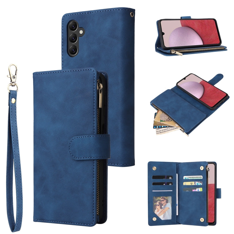 Custodia per cellulare multifunzionale in pelle con portafoglio con cerniera smerigliata, For Samsung Galaxy A22e 5G, For Samsung Galaxy A14 5G