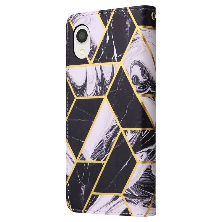 Custodia per telefono in pelle con cuciture abbronzanti in marmo, For Samsung Galaxy A22e 5G, For Samsung Galaxy A14 5G