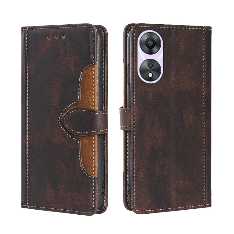 Custodia per telefono in pelle con fibbia magnetica Skin Feel, For Honor 80, For Honor 80 Pro, For Huawei nova 10 SE, For OPPO A58 5G, For Realme 10 4G, For Realme C30s