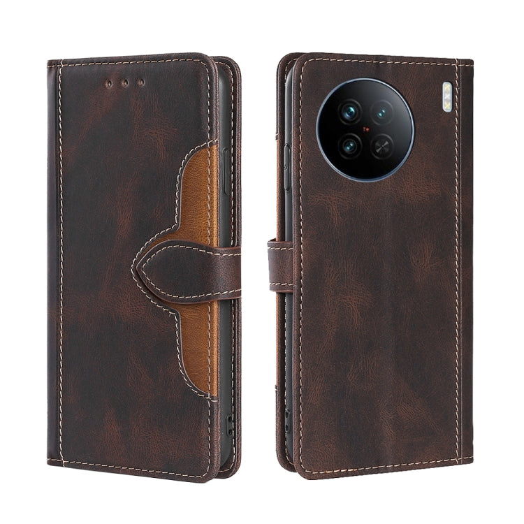 Custodia per telefono in pelle con fibbia magnetica Skin Feel, For vivo X90, For vivo X90 Pro+, For Samsung Galaxy A04e 4G