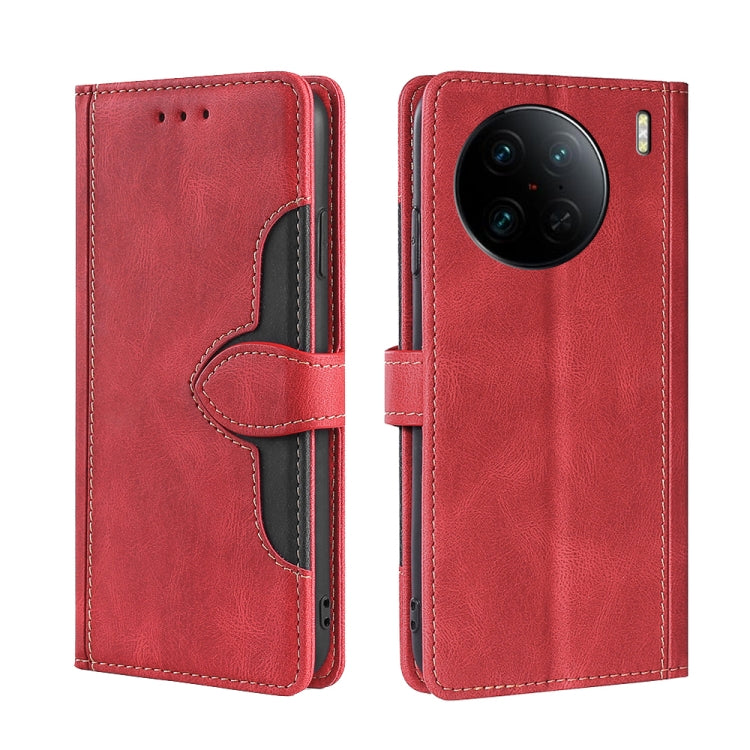 Custodia per telefono in pelle con fibbia magnetica Skin Feel, For vivo X90, For vivo X90 Pro+, For Samsung Galaxy A04e 4G
