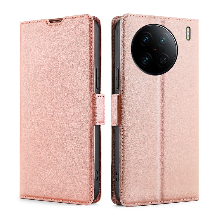 Custodia per telefono in pelle flip orizzontale con fibbia laterale ultrasottile, For vivo X90, For vivo X90 Pro+, For Samsung Galaxy A04e 4G