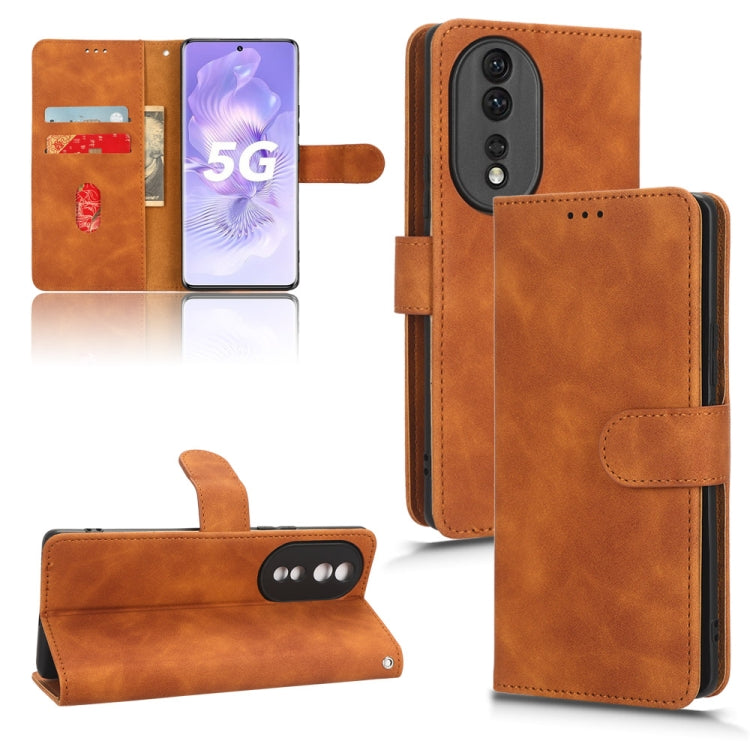Custodia per telefono in pelle con vibrazione magnetica Skin Feel, For  Samsung Galaxy A14 5G, For Blackview BV5200, For Honor 80 5G, For vivo X90